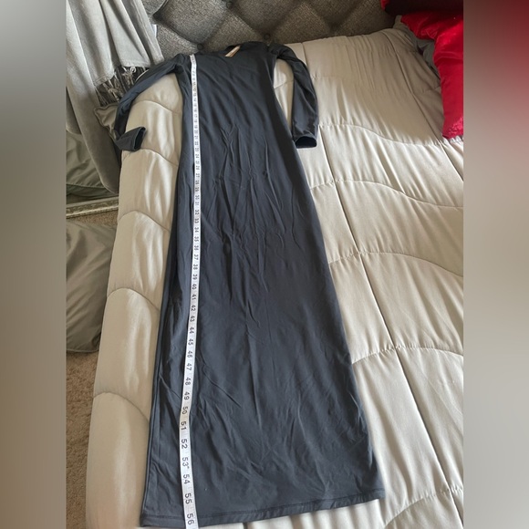 SKIMS Long Sleeve Black Dress - Picture 5 of 7